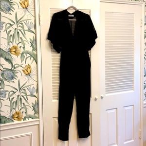 Sandro Jumpsuit Romper Sheer black